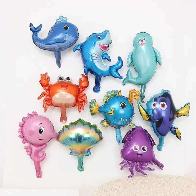 Water Balloon Set - 9 adet Mini Deniz Kelime Tema
