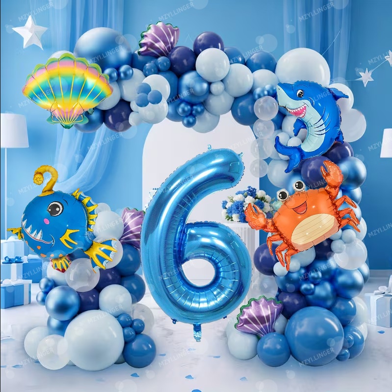 Water Balloon Set - Okyanus temalı dekorasyon balon seti 32