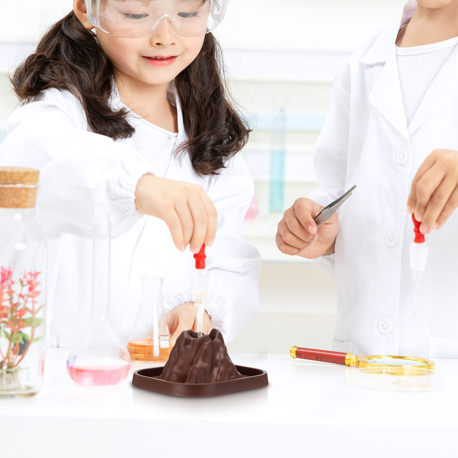 Volcano Experiment Kit - 10 adet volkan kalıp seti DIY