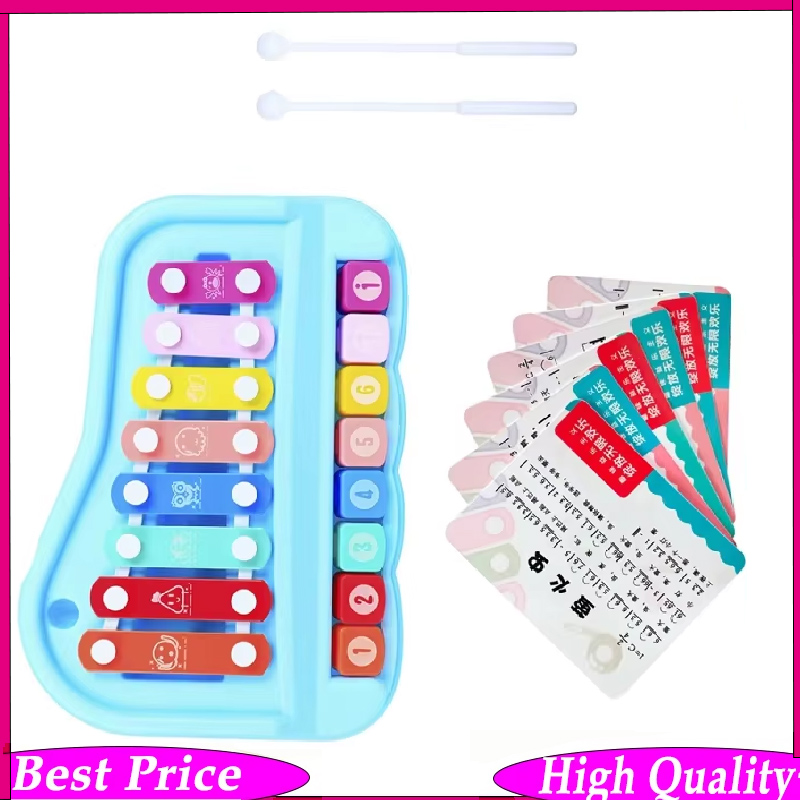 Kids Toys Xylophone - 8 Tonlu El Perküsyon Enstrümanı -