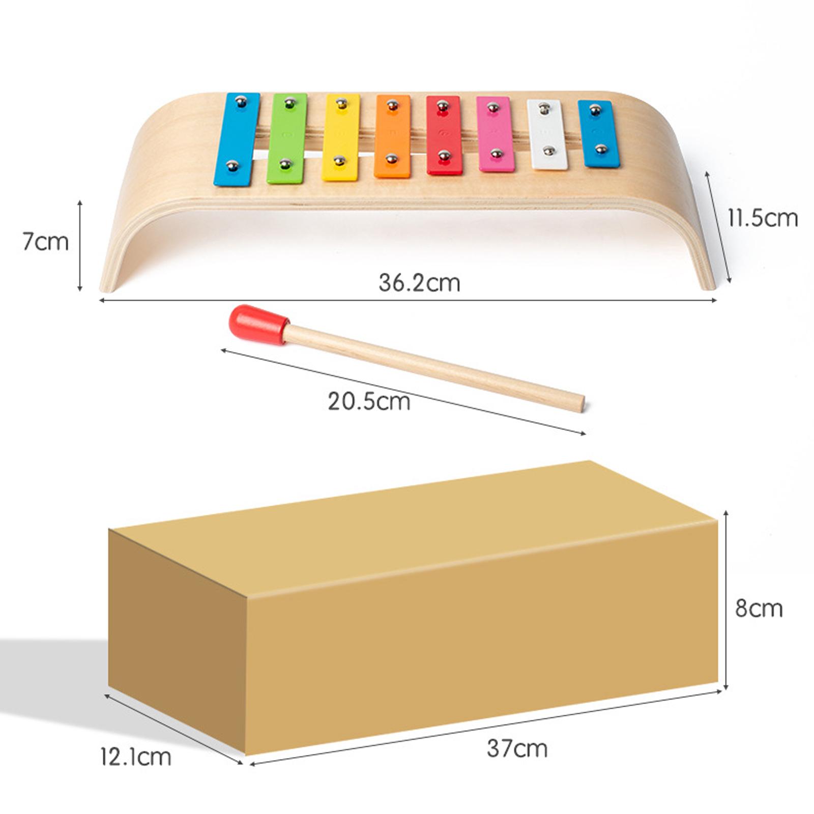 Kids Toys Xylophone - 8 Ölçekli Ksilofon, Eğitici Müzik Aleti