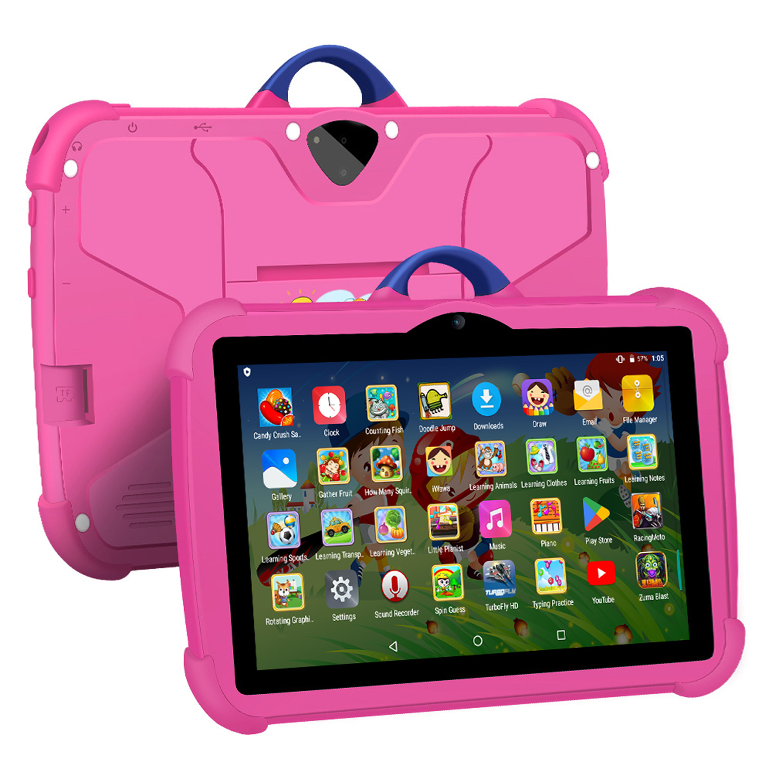 Learning Tablet Kids - Yeni Karikatür Desen Çocuk Tablet 7