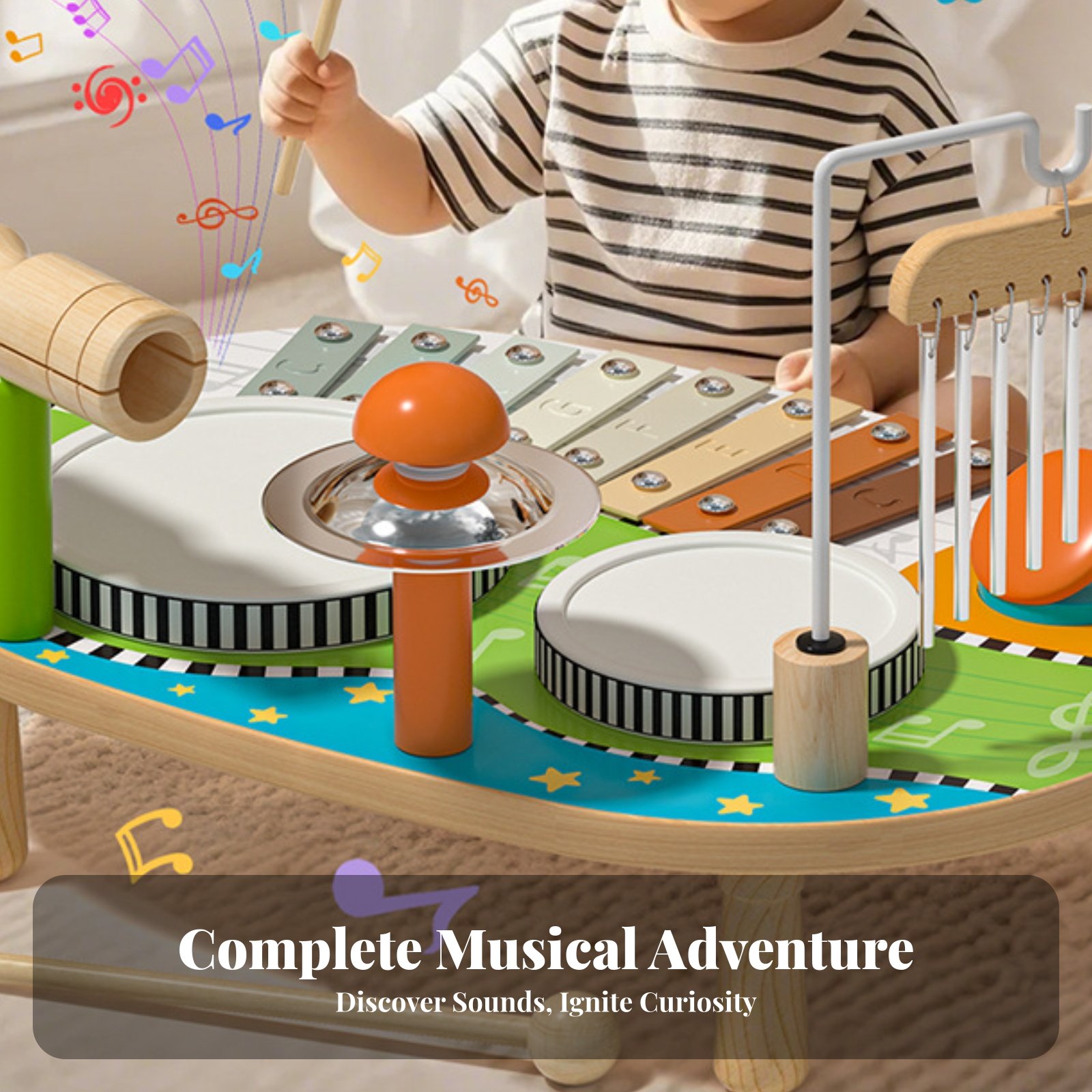 Kids Toys Xylophone - Çocuklar için Davul ve Ksilofon Oyuncak