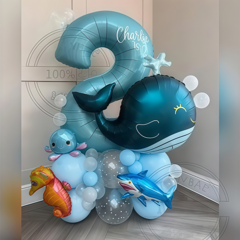Water Balloon Set - 38 Adet Okyanus Hayvan Temalı Doğum
