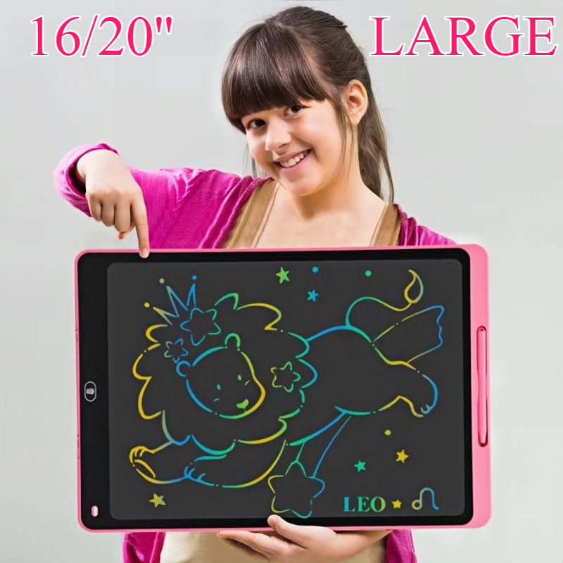 Learning Tablet Kids - 16/20 inç LCD çizim tahtasında yazma
