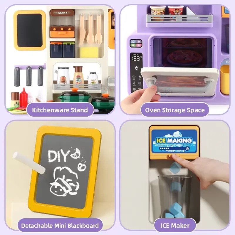 90cm Büyük Çocuklar İçin Işıkl - Kids Toys Kitchen incelemesi ve fiyatı