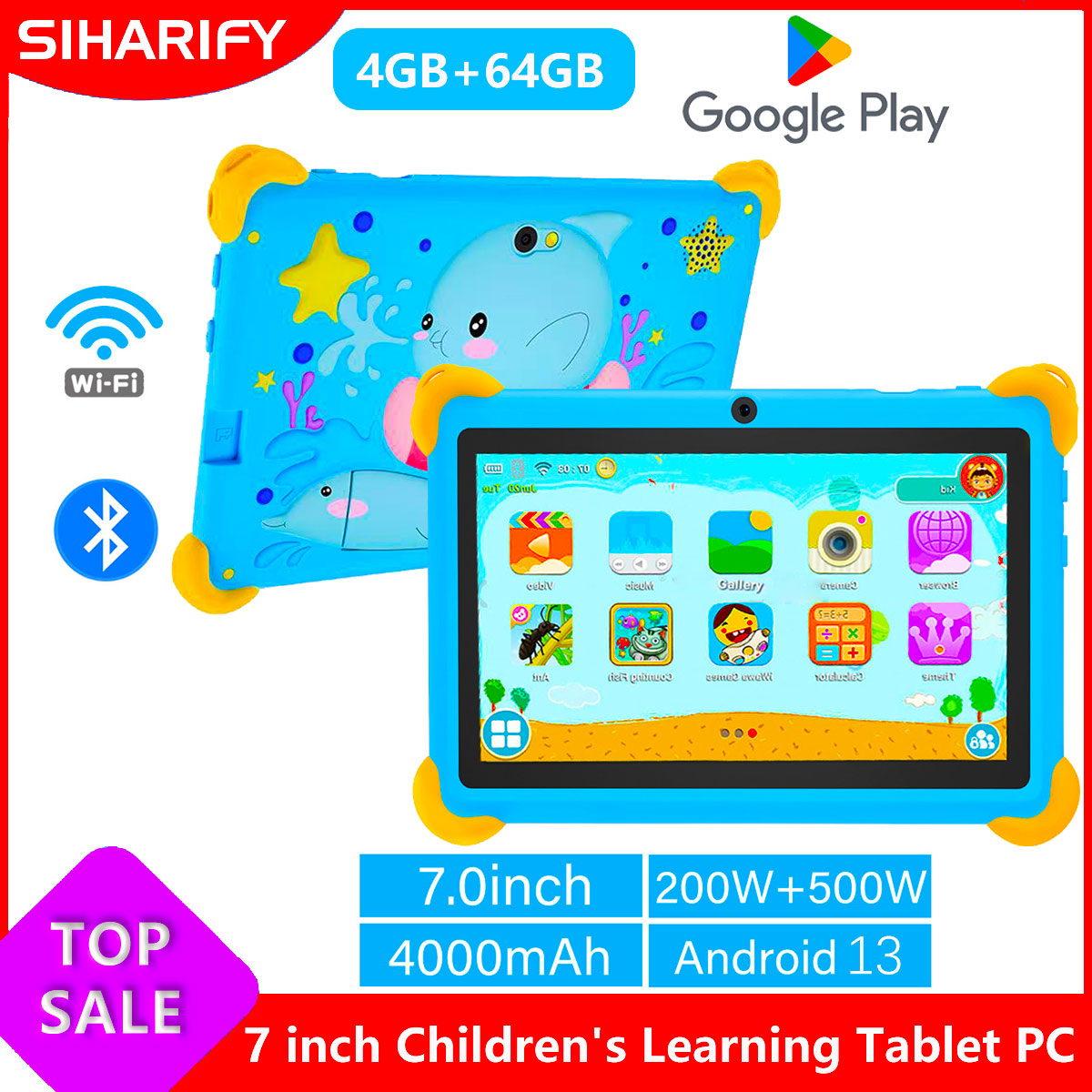 7 inç 5G Çocuk tabletleri Andr - Learning Tablet Kids incelemesi ve fiyatı