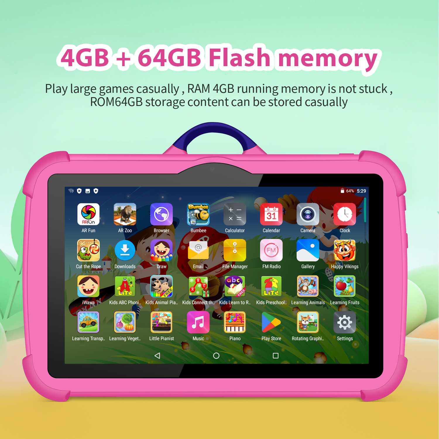 Yeni Karikatür Desen Çocuk Tab - Learning Tablet Kids incelemesi ve fiyatı
