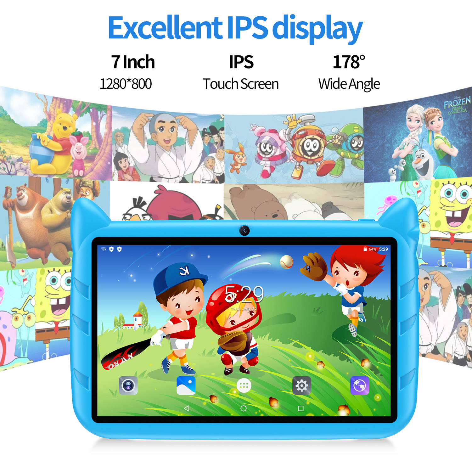 Yeni 5G WiFi Çocuk Tableti 7 I - Learning Tablet Kids incelemesi ve fiyatı