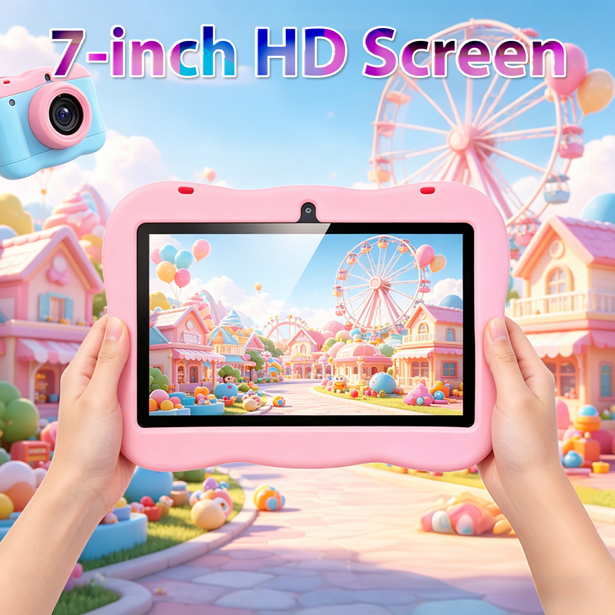 2026 Yeni 7 İnç Çizgi Film Des - Learning Tablet Kids incelemesi ve fiyatı