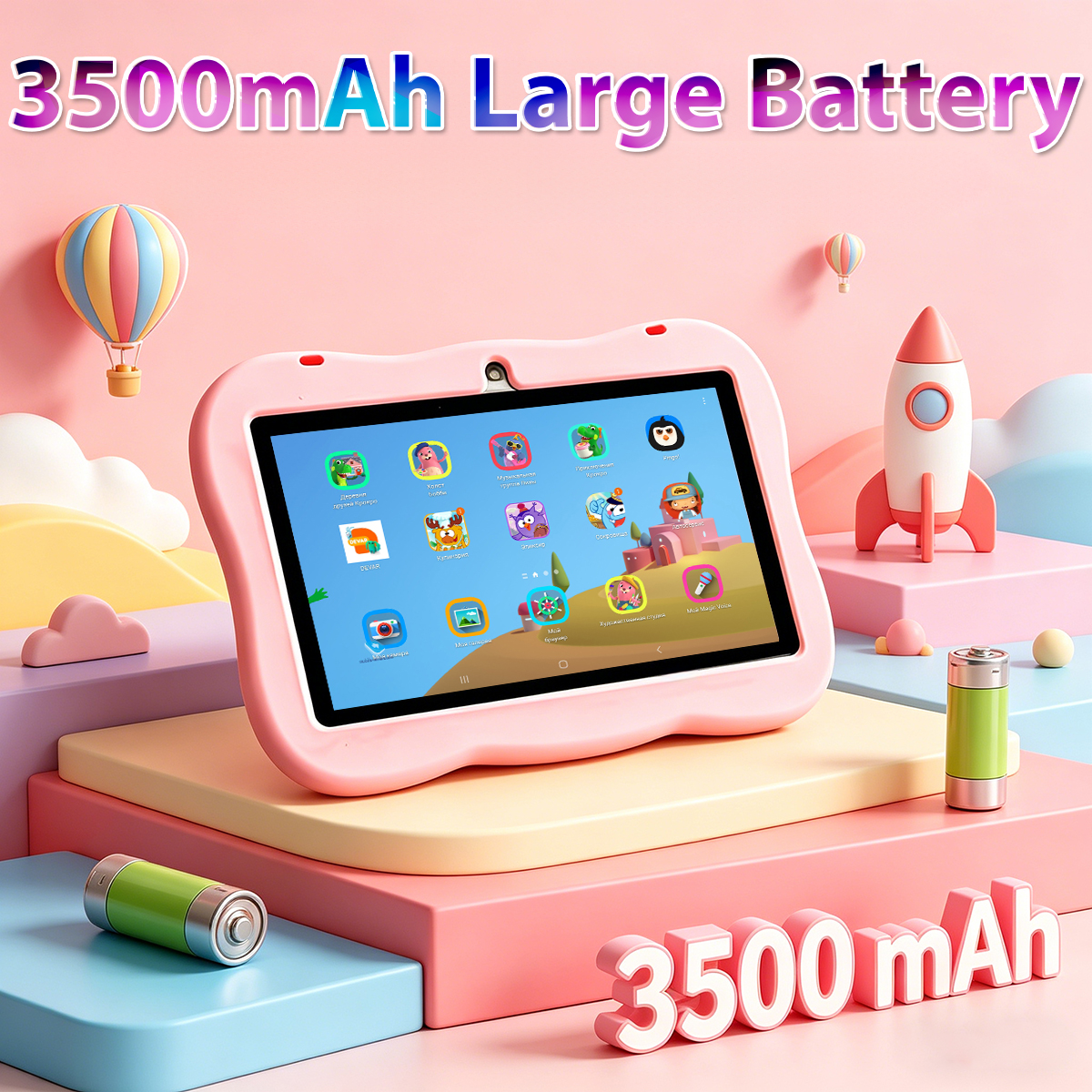 2026 Yeni 7 İnç Çizgi Film Des - Learning Tablet Kids incelemesi ve fiyatı